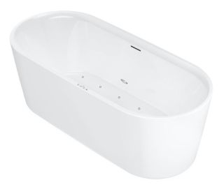 Акриловая ванна Riho Modesty Velvet Sparkle System B090002105 170x76см с аэромассажем белый матовый